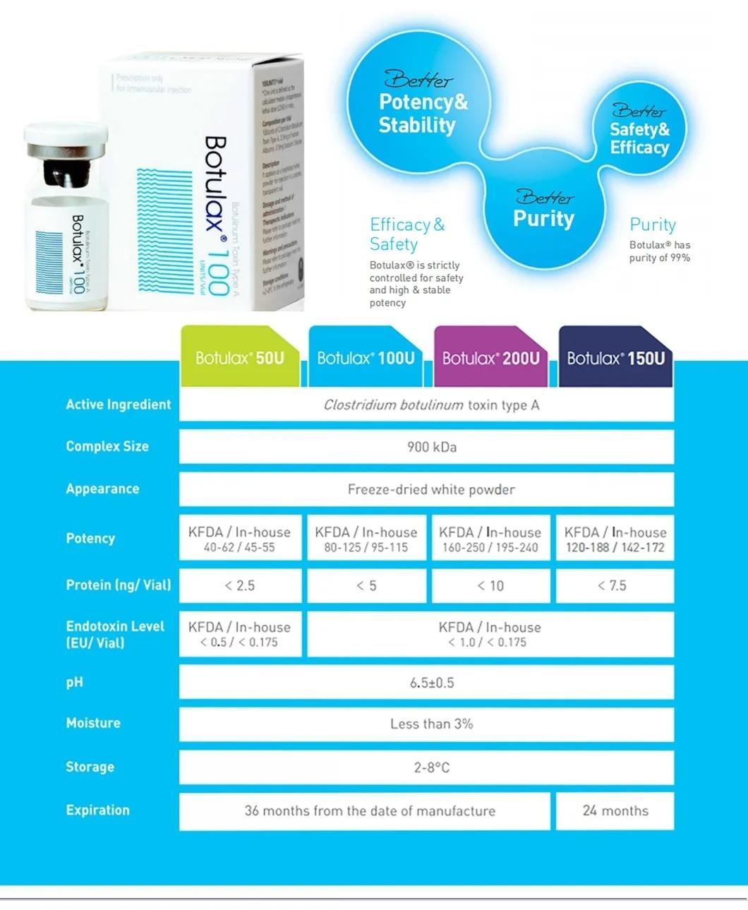 New Products Re N Tox 100u Botulinum Injection Botulinum Type a Toxin Botulax Anti-Aging Dysport Xeomin Long Lsting Ready Stock Neuramis Ha Filler