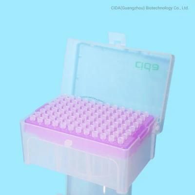 Disposable Lab Supplies Sterile DNA Rna Free High Accuracy Racked Pipette Filter Tips for Hospital Use