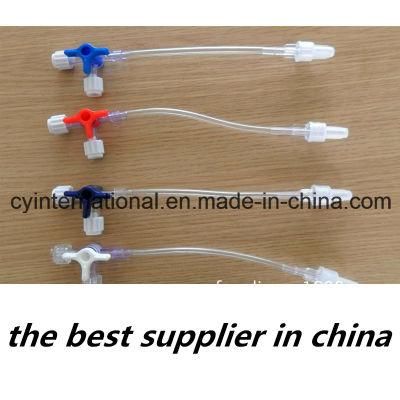 High Quality Medical Disposable Three Way Stopcock with Extension Tube