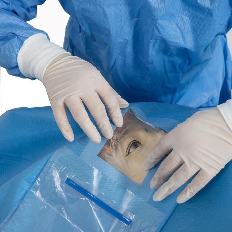Medical Disposable Sterile Surgical Operation Drape Packs Eye Drape