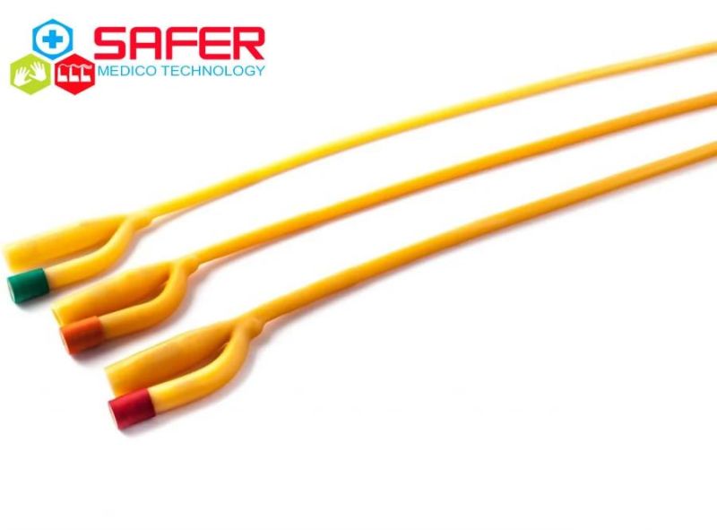 Standard Length Disposable Foley Catheter with Two Balloons