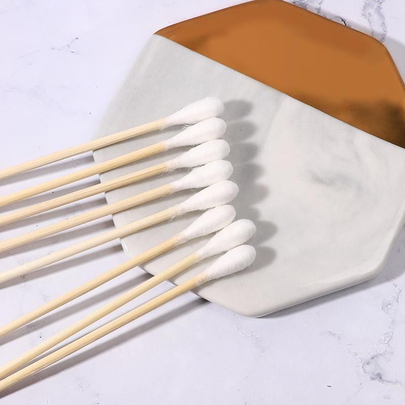 New Design Bamboo Stick Sterile Medical Cotton Test Swab