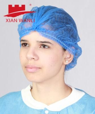 China Disposable Non Woven Mob Cap / Clip Cap / Hairnet / PP Non-Woven