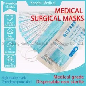 Facemask/3 Ply Disposable Protective Medical Surgery Mask/Non Sterilized/Ear Hanging/Medical