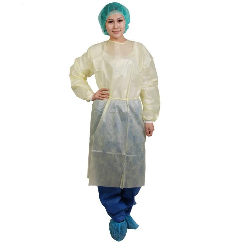 Disposable Non-Woven Green Surgical Waterproof Sterile Isolation Gown