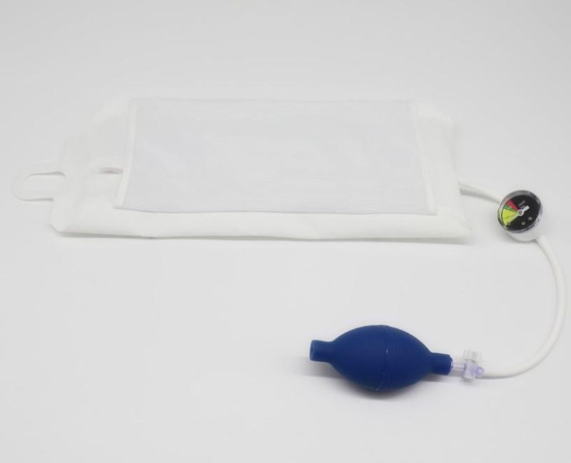 CE&ISO Certified Medical 500ml/1000ml TPU Blood Pressure Infusion Bag