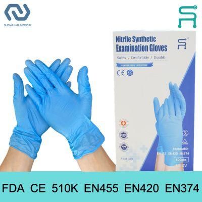 Nitrile Vinyl Gloves Powder Free FDA CE Disposable Nitrile Blend Gloves