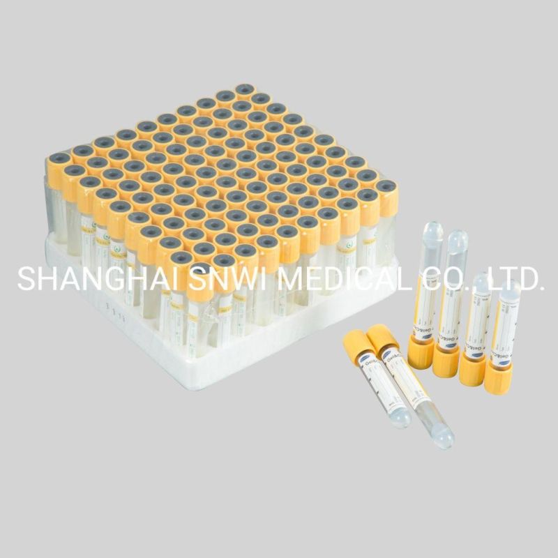 Hospital Laboratory Supplies Disposable Glass Vacuum Blood Collection Tube