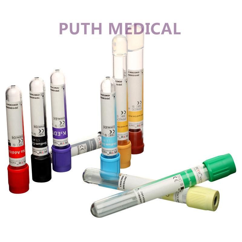 Vacuum Blood Collection Tube, No Additive Tube, Red Cap with Ce, ISO 13458