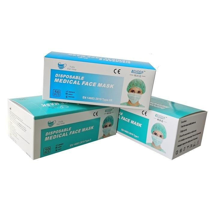 Professional Supplier 99% Filtration Protection Anti-Fluid Operating Room Healthcare Disposable Latex Free Polypropylene Face Cover Face Mask