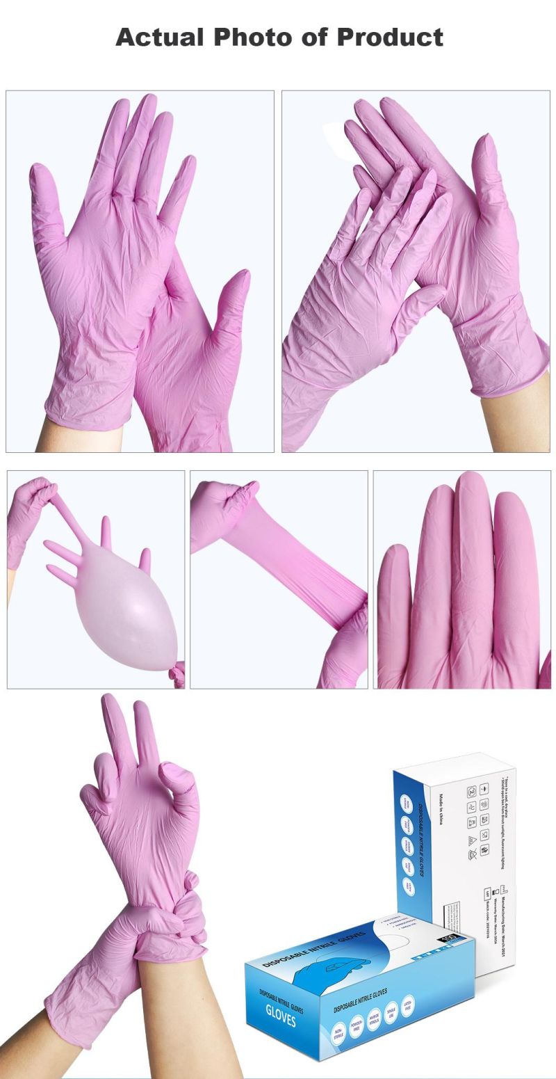 Home Work Labor Protection Disposable Nitrile Gloves