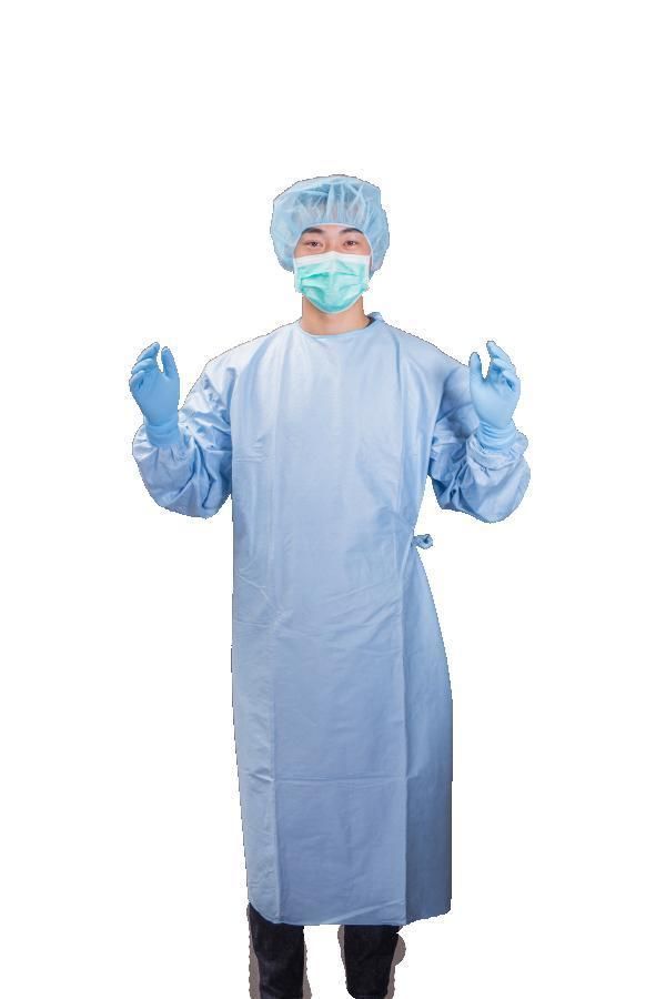 Non Woven Gowns Sterile Disposable Medical Nonwoven Standard Isolation Gown