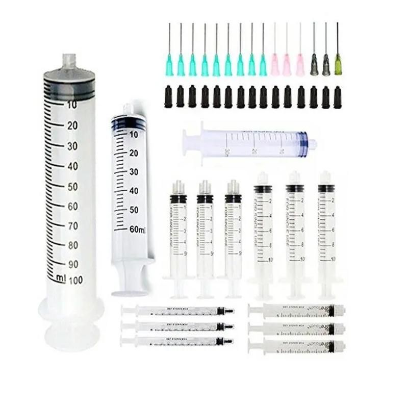 10ml Plastic Disposable Syringe with 21 Gauge Needle Piston Syringe