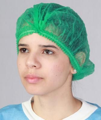 Disposable Surgical Nurse Cap 21&prime;&prime; Single or Double Elastic Nonwoven Clip Cap