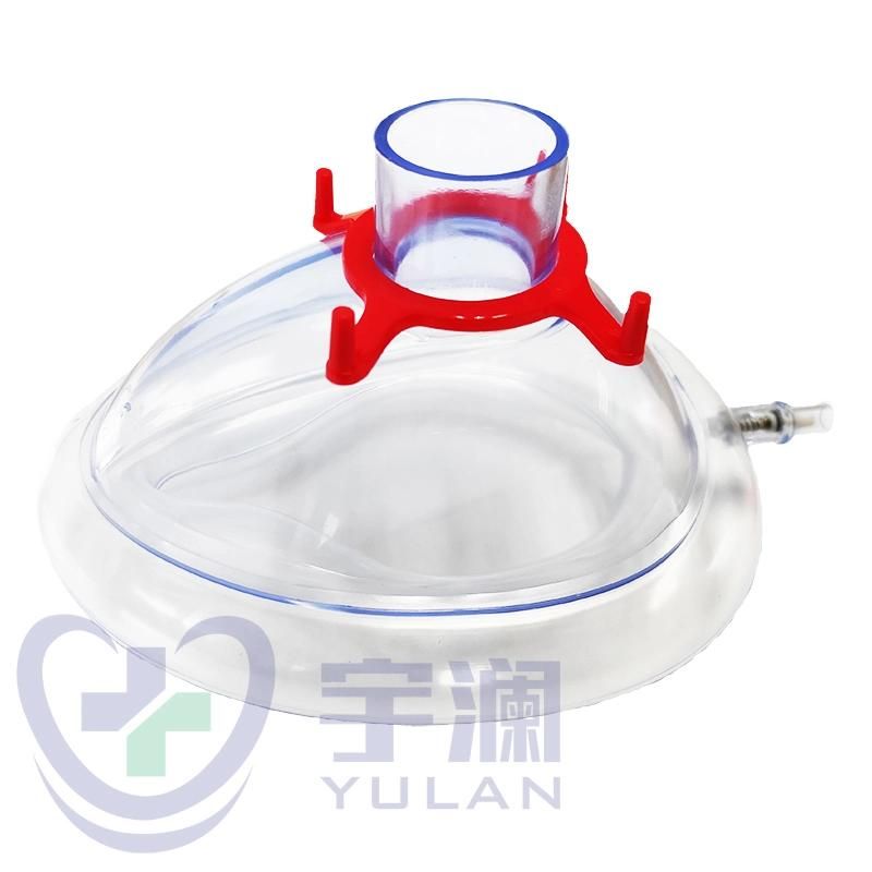Disposable Medical PVC Anesthesia Mask Face Mask Adult Medium Size 4