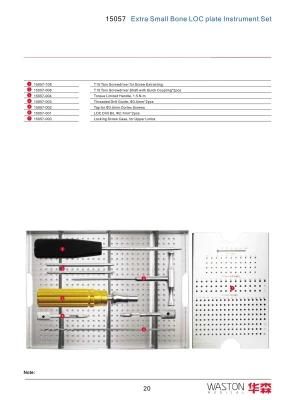 Extra Small Bone Loc Plate Surgical Instrument Set