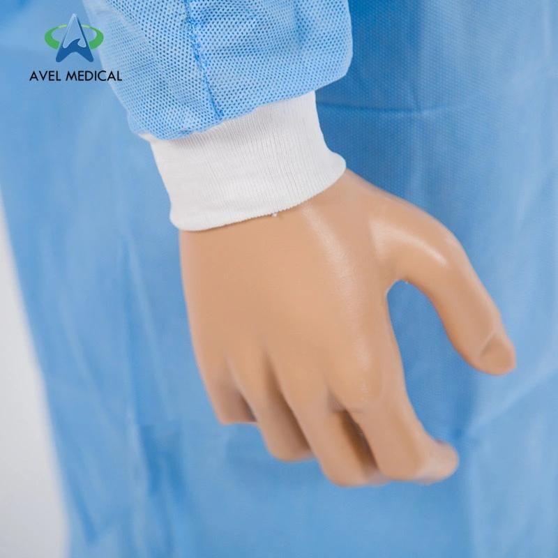 Disposable Non Woven Hospital Reinforced Surgical Surgeon Gown