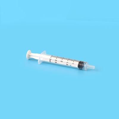 3-Part Disposable Syringe 5ml Luer Slip &amp; Luer Lock with Needle Eo Sterilized