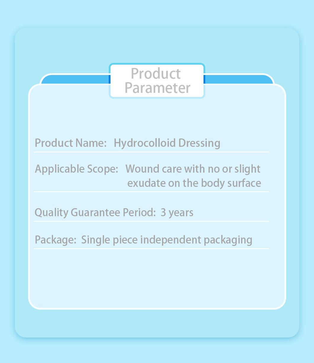 Hydrocolloid Dressing Impermeable to Bacterial Wound