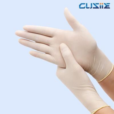 Disposable Blue White Blace Latex Vinyl Examination Gloves Powder Free Food Grade for Civil