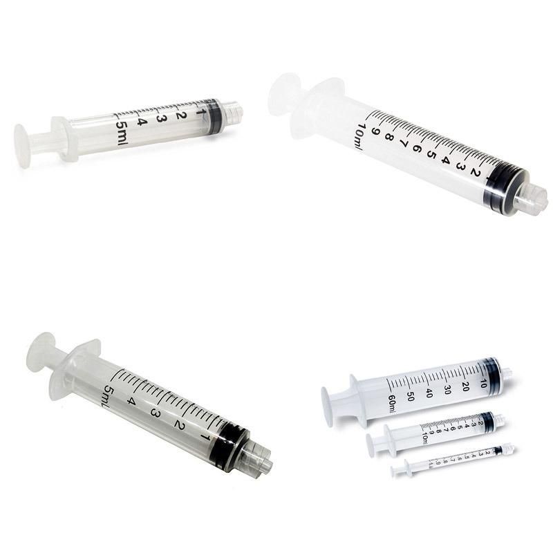 3-Part Disposable Syringe 5ml Luer Slip & Luer Lock