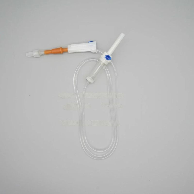 Medical IV Infusion Set with Air Vent Filter Luer Slip CE ISO