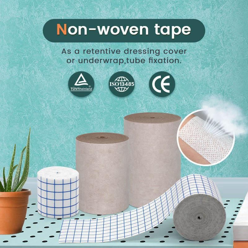 Non Woven Wound Dressing Retention Tape Adhesive Cloth Tape