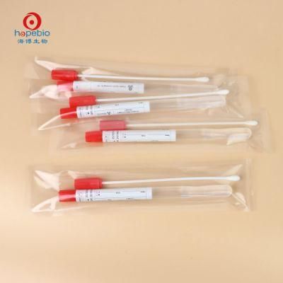 Medium Capability Sterile Sample Specimen Collection Stuart Transport Medium Viscose Swab