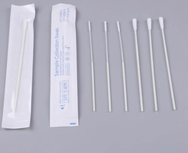 Disposable Wooden Plastic Stick Swab Sterile Female Swab Transport Swab