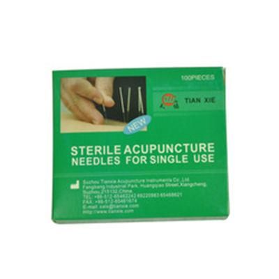 Fcatory Price 3in Aluminum Foil Packing Disposable Sterile Copper Wire Handle Acupuncture Needle