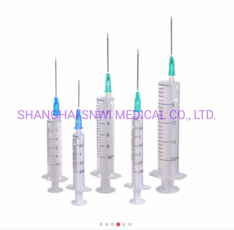 Disposable Medical Consumables Retractable Surgical Safety Syringe Sterile Various Size Hypodermic Injection Needle