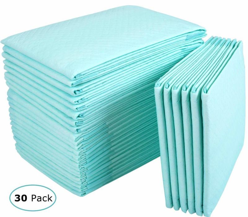 Manufacturer Hot Sale Blue Absorbency Disposable Incontinence Underpad for Hospital