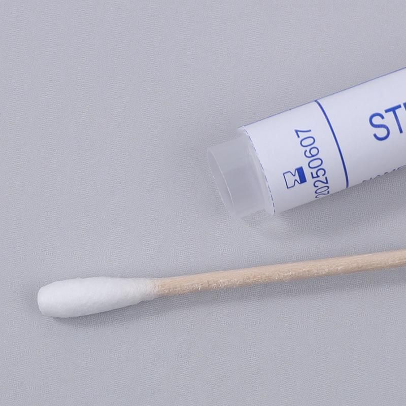 Wooden Sticks Sample Transport Swabs with Tube