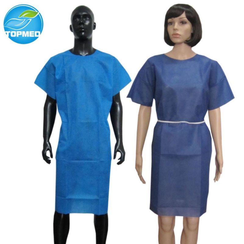 Hospital Uniform Disposable Surgical Hospital Clothing PP or SMS Patient Gown Nurse Apron Uniform