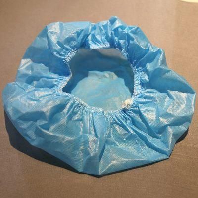Hot Sales Disposable Blue PP+PE Nonwoven Bouffant Cap