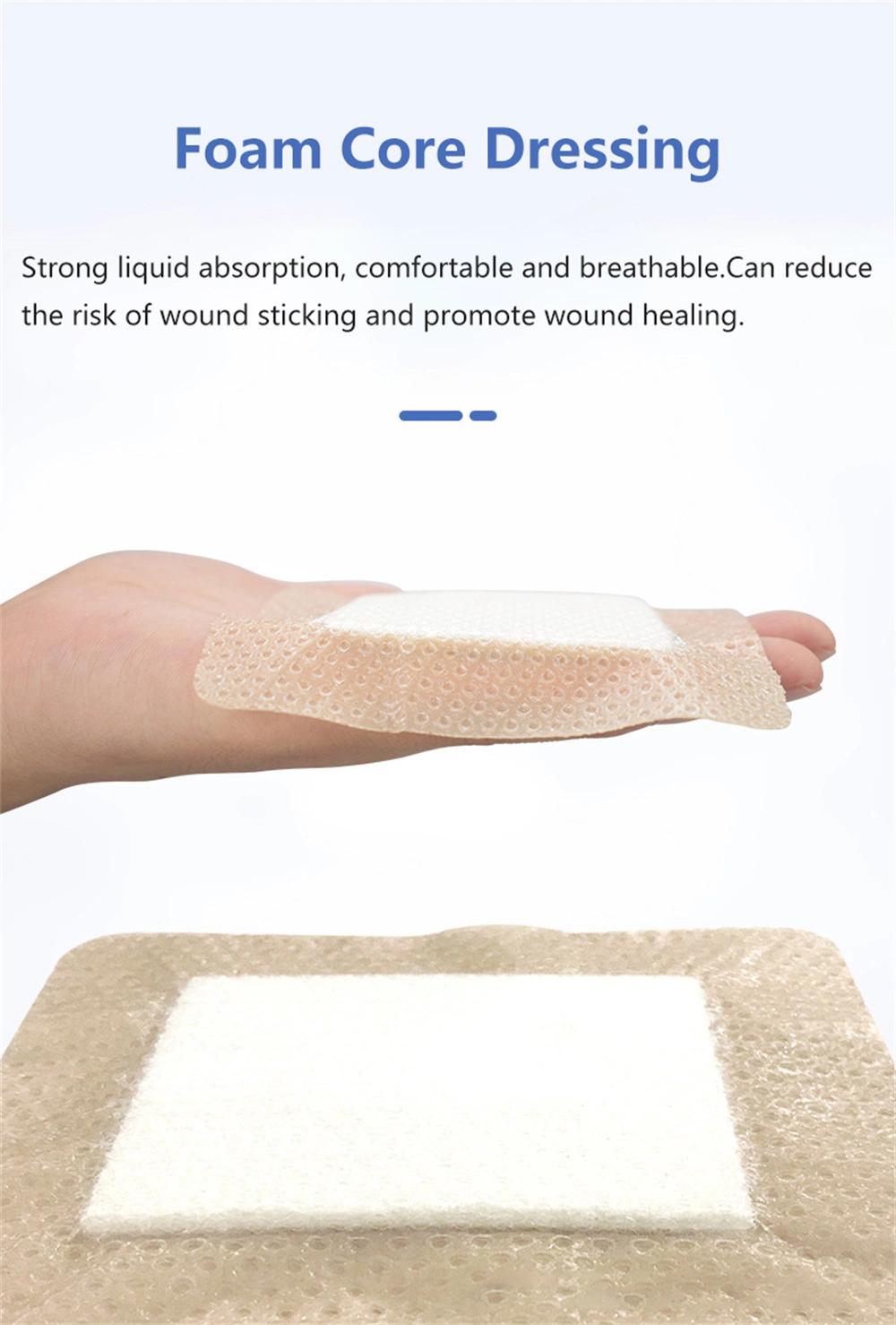 Sterile Adhesive Silicone Wound Care Dressing Polyurethane Foam Dressing