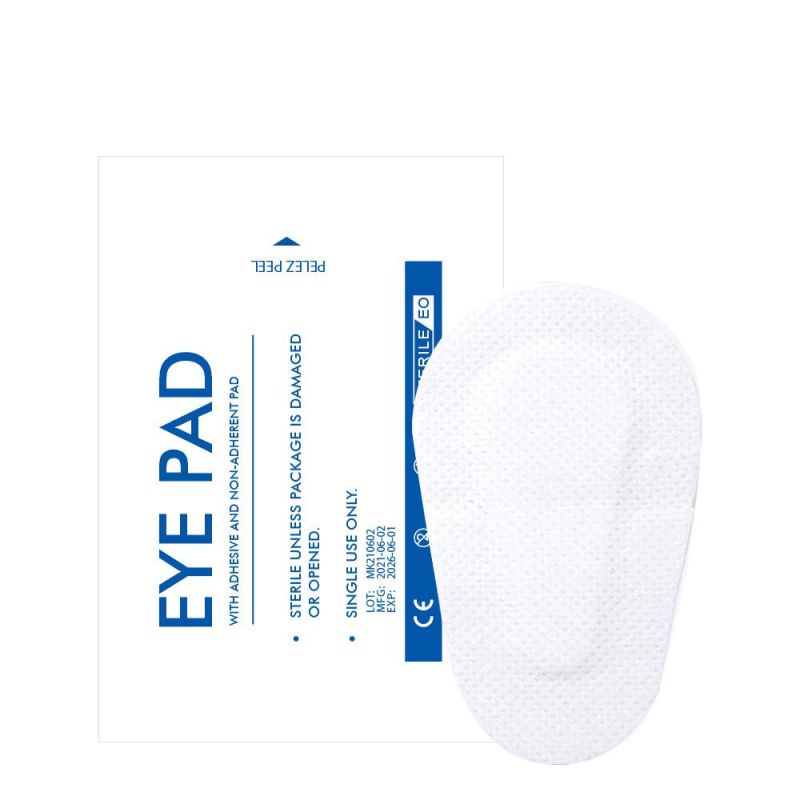Medical Eye Patch Eye Pad Postoperative Application White Skin Color Eye Patch Non-Woven Dressing Soft and Comfortable