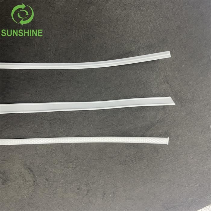 High Quality 100% PP/PE 3mm or 5mm Single/Double Plastic Nose Wire Nose Clip Nose Bridge in Stock Raw Materials