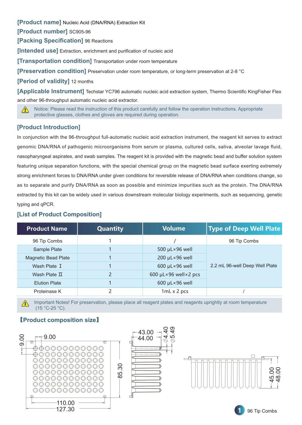 Techstar Nucleic Acid Extraction Kit Virus