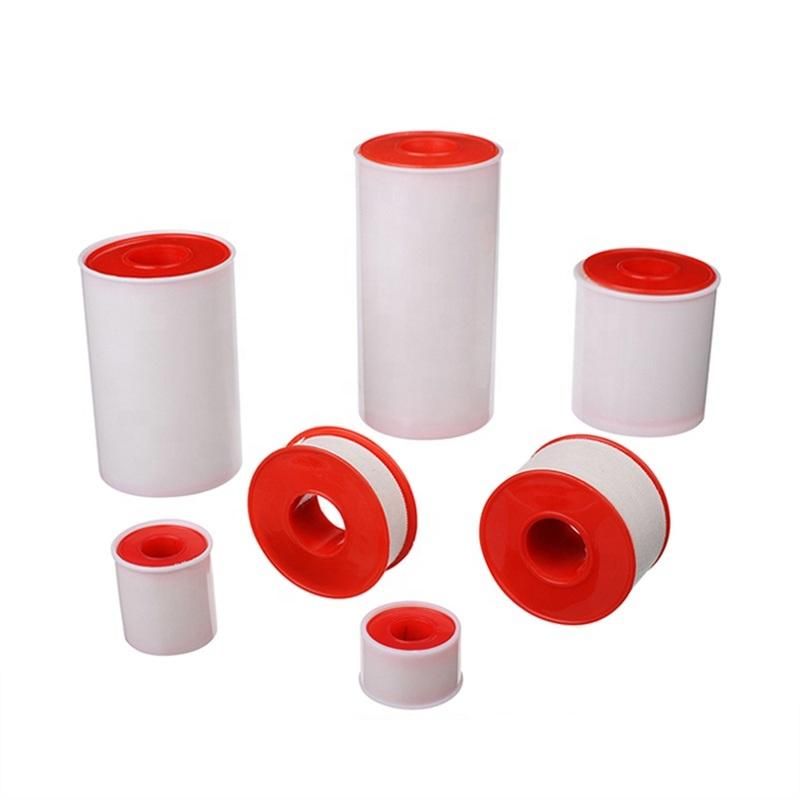 Zinc Oxide Tape Adhesive Plaster Breathable Waterproof Athletic Tapes Easy-Tear Perforated Rolls