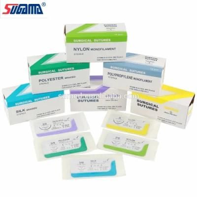 OEM Brand Surgical Suture Thread Polyglycolic Acid Suture with Needle Nylon Silk PGA Pdo Pgla Chromic Catgut