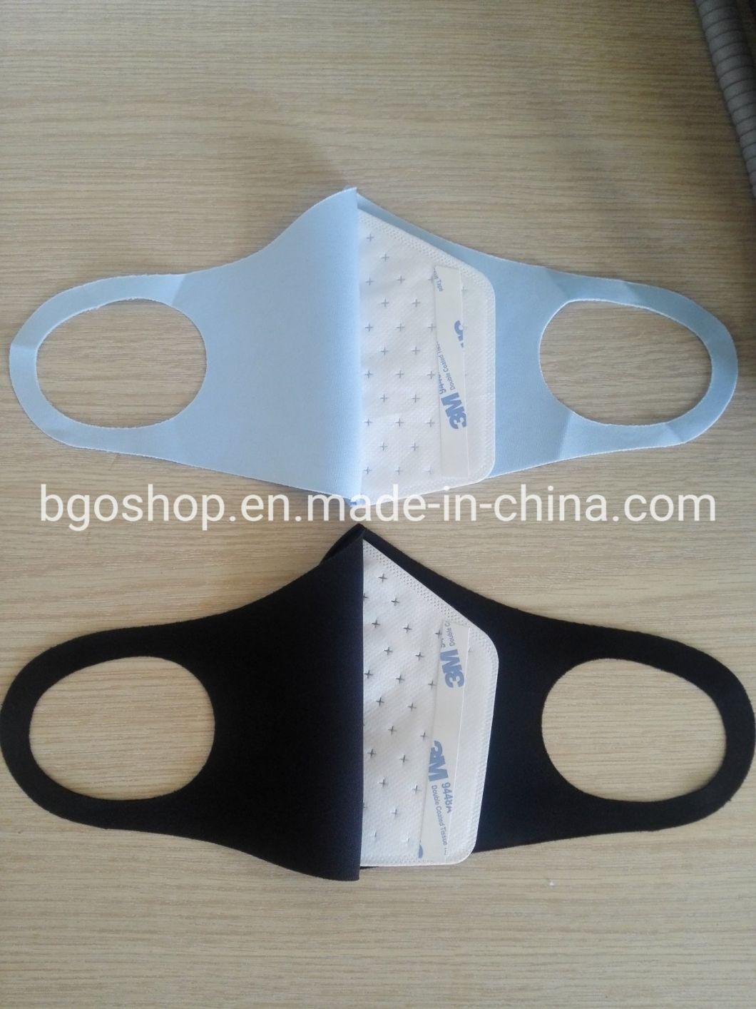 Fashion Respirator Customized Logo Breathable Washable Polyester Mask Spandex Face Mask