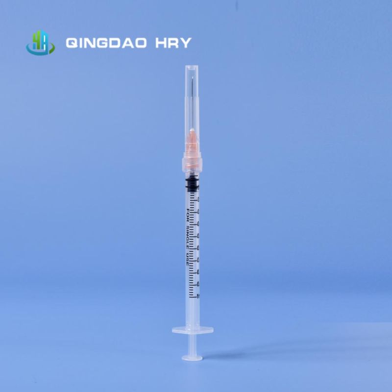 Facture of 5ml 3 Part Disposable Medical Syringes with Needle CE&ISO Improved for Vaccine