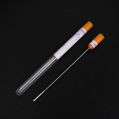 Sampling Collection Aluminum Stick Cotton Rayon Swab Sterile Medical 178mm with Tube