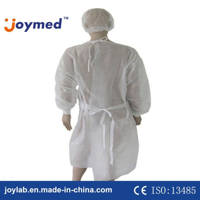 Level 2 Isolation Surgical Disposable PE Coated PP Woven Gown