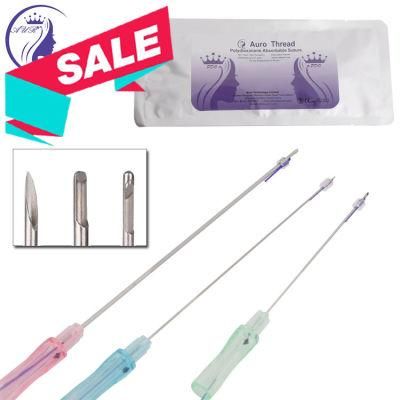 Disposable Screw Grade Pdo Dermal Thread Lift Suture Needle for Face Contour Lifting