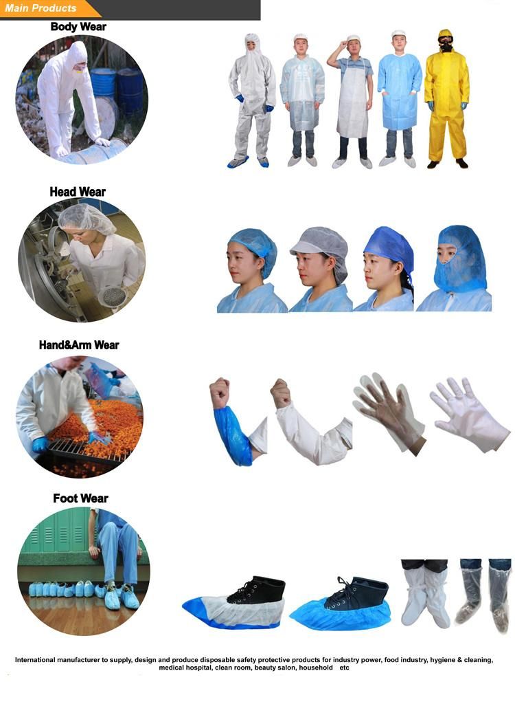 High Quality CE Certificed Disposable Ebola Protective Coverall