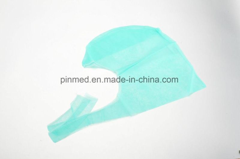 Hot Sale Disposable Protective Surgical Hood with Tie