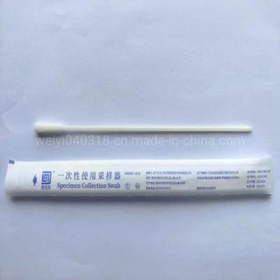 Disposable Specimen Collection Sterile Nylon Flocked Nasopharyngeal Swab Throat Oral Nasal Swab