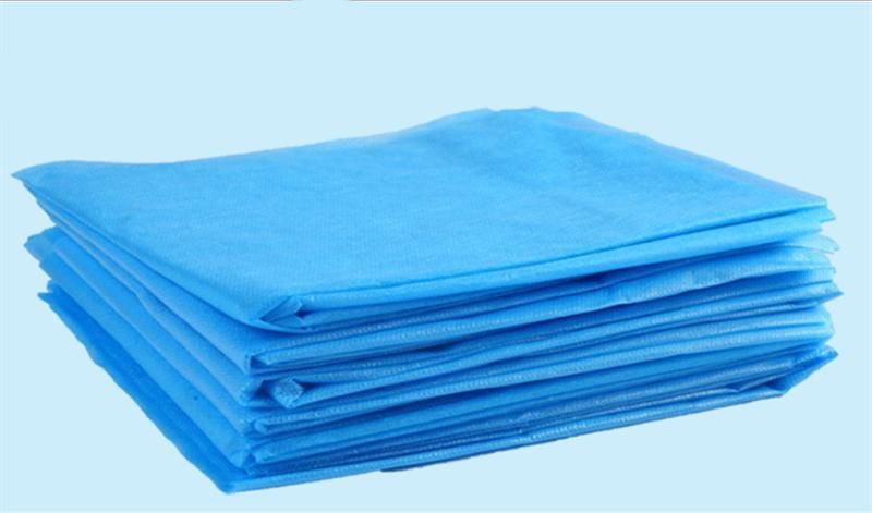 Antibacterial SMS Nonwoven Disposable Cover 100% PP Material Hydrophobic/Waterproof Non Woven Bed Sheet